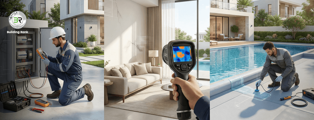 فحص كهرباء الفلل في الإمارات للكشف عن التوصيلات والأحمال الخطرة