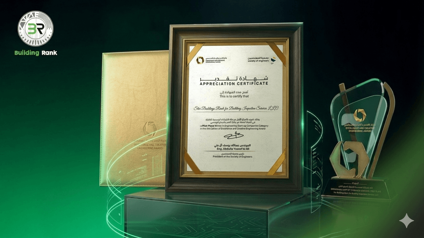 فوز Building Ranks بجائزة التميز والإبداع الهندسي في الإمارات