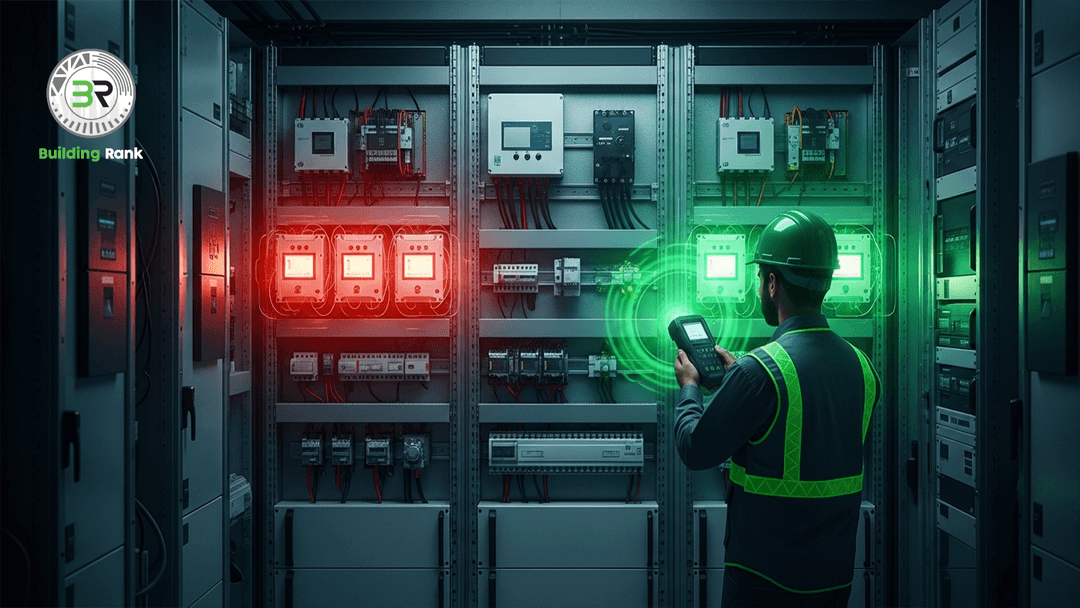 فحص الأنظمة الكهربائية في الإمارات باستخدام الكاميرات الحرارية مع Building Ranks