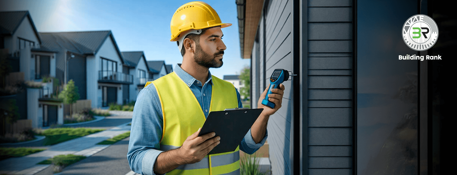 فحص واجهات المباني والزجاج في الإمارات باستخدام التصوير الحراري وتقنيات Rope Access | Building Ranks